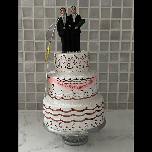 CODY FOSTER NWT Our First Christmas  GROOMS Ornament - Picture 2 of 6